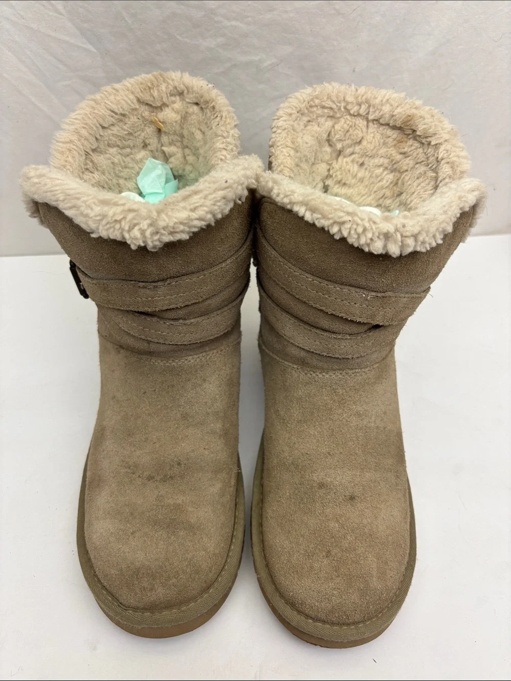 Koolaburra by Ugg Suede Shearling Winter Boots, SZ 7, box 5